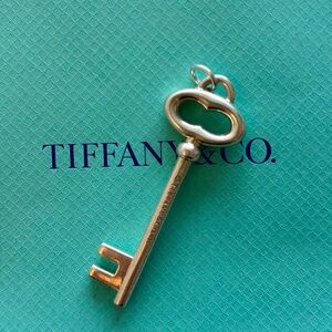 Tiffany & Co. Sterling Silver Large Oval Key Pendant